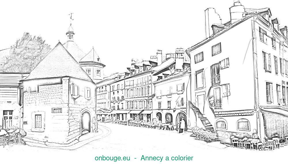 Coloriage d’Annecy