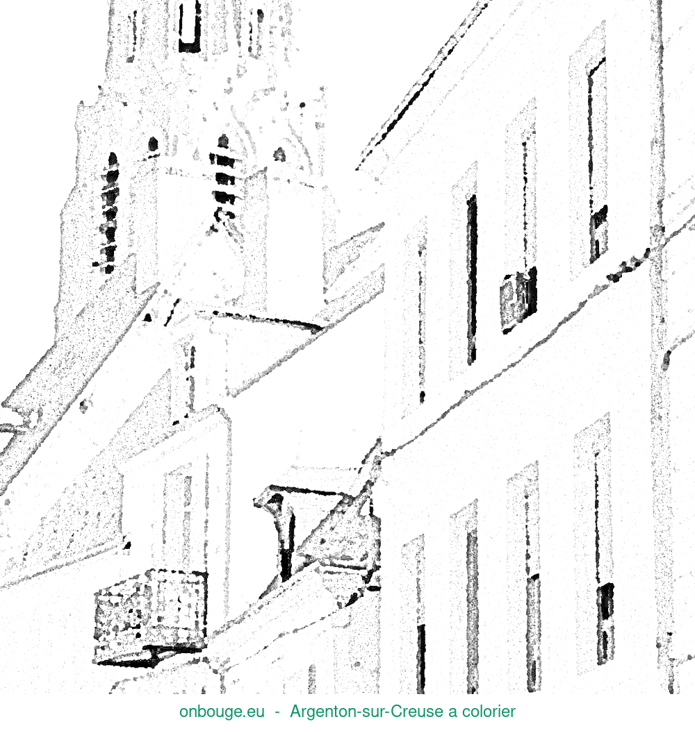 Coloriage d’Argenton-sur-Creuse