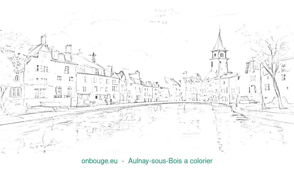 Coloriage d’Aulnay-sous-Bois