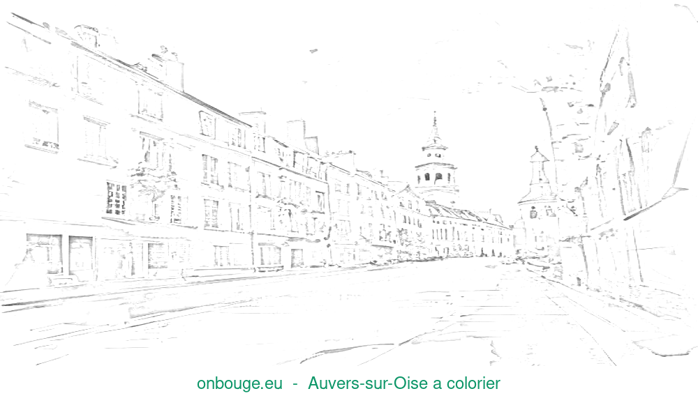 Coloriage d’Auvers-sur-Oise