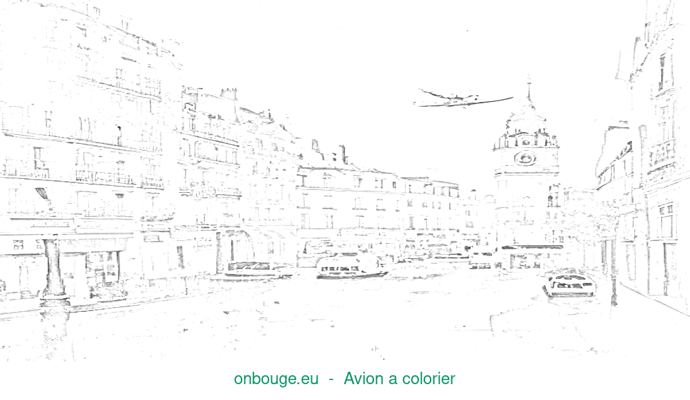 Coloriage d’Avion