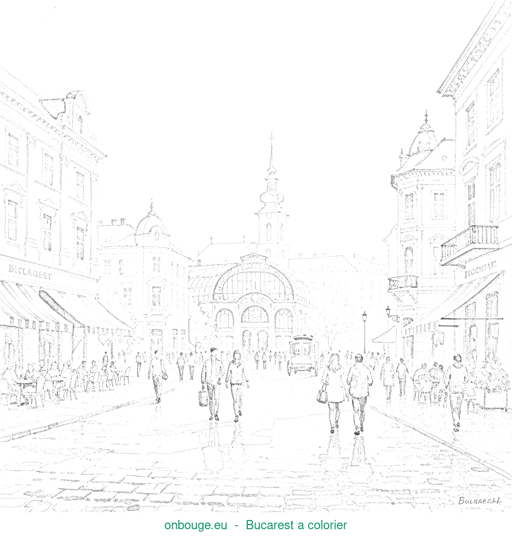 Coloriage de Bucarest