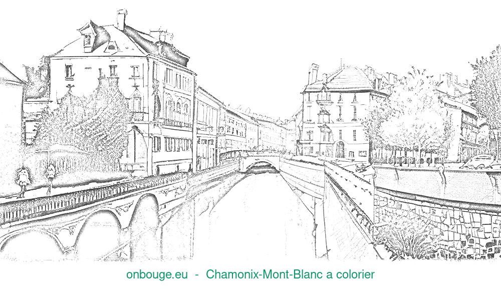 Coloriage de Chamonix-Mont-Blanc