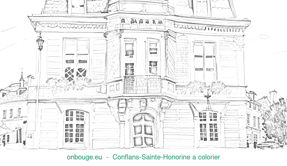 Coloriage de Conflans-Sainte-Honorine