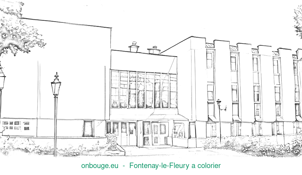 Coloriage de Fontenay-le-Fleury