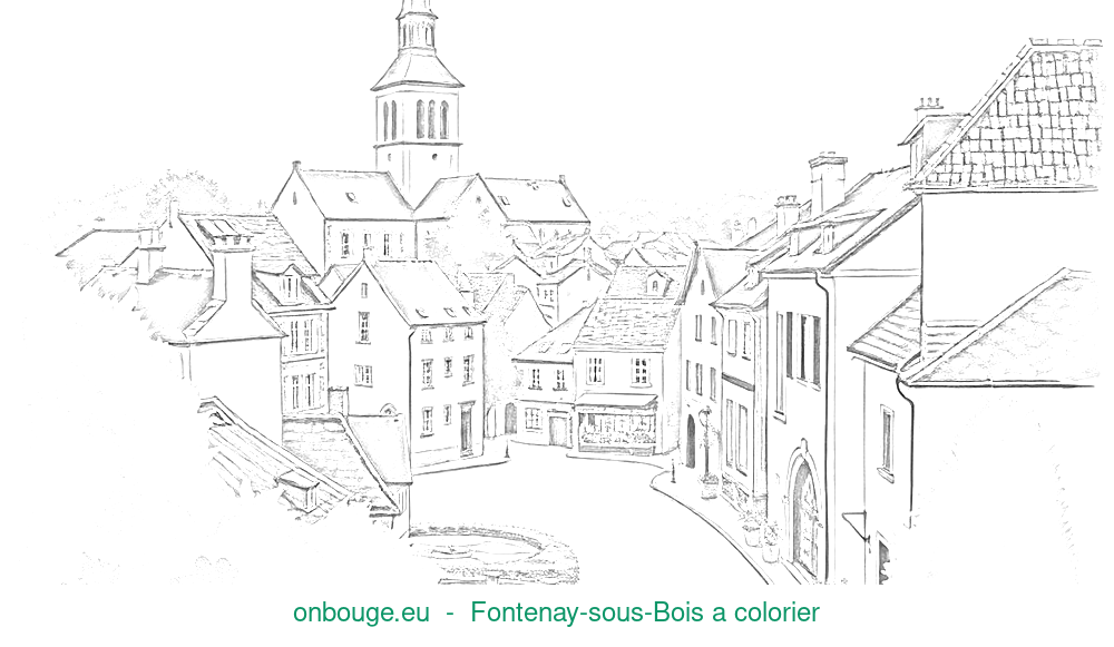 Coloriage de Fontenay-sous-Bois