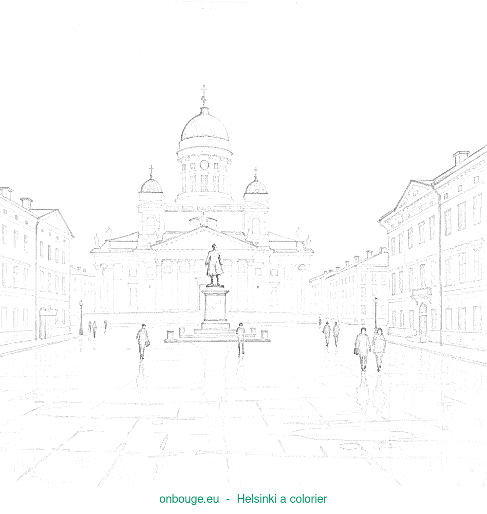 Coloriage de Helsinki