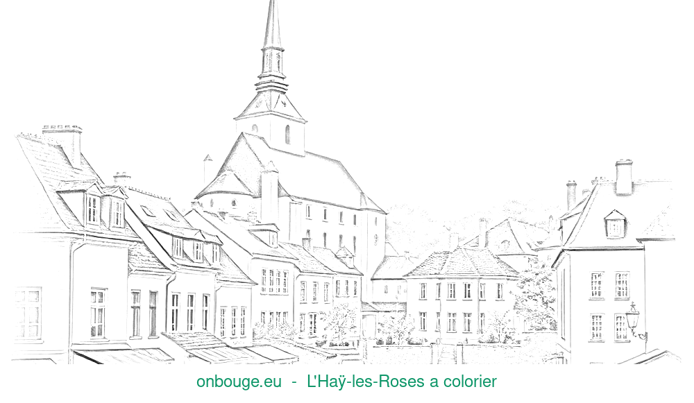Coloriage de L'Haÿ-les-Roses