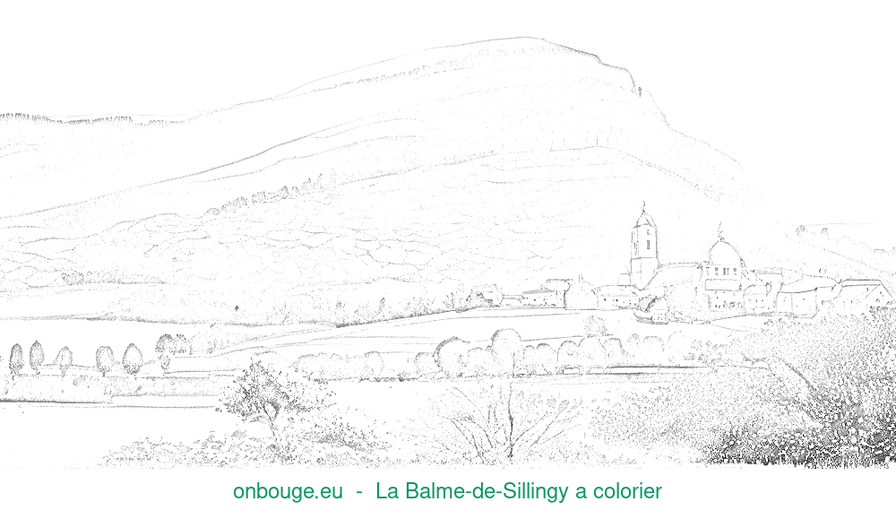 Coloriage de La Balme-de-Sillingy