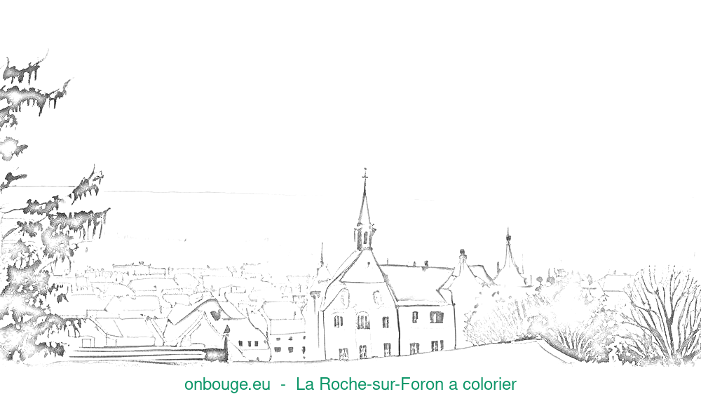 Coloriage de La Roche-sur-Foron