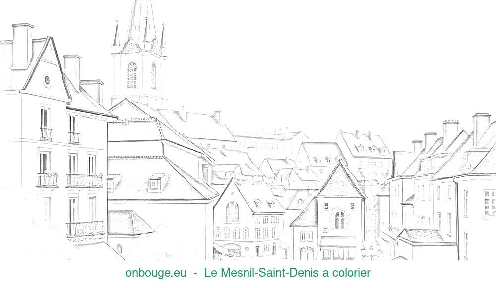 Desenho de Le Mesnil-Saint-Denis