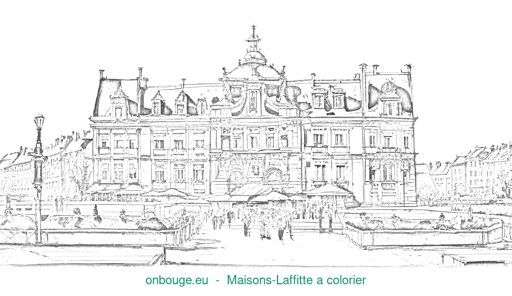 Coloriage de Maisons-Laffitte