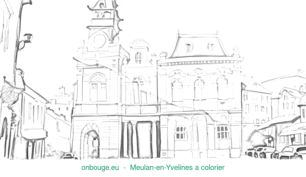 Coloriage de Meulan-en-Yvelines