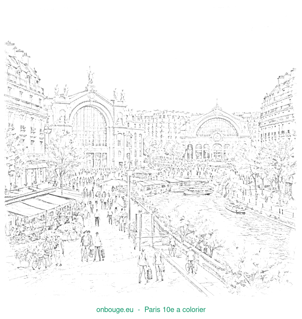 Coloriage de Paris 10e