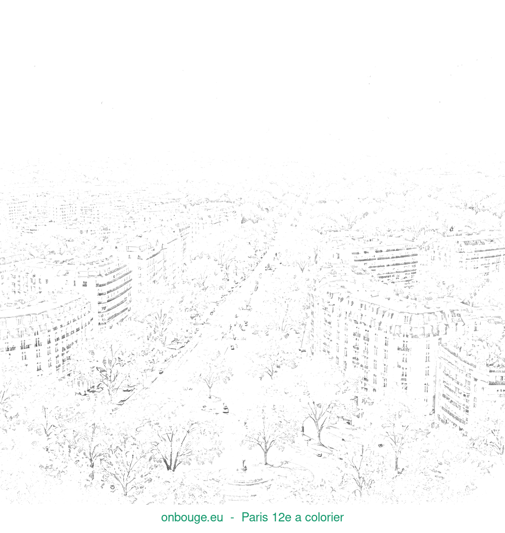 Coloriage de Paris 12e