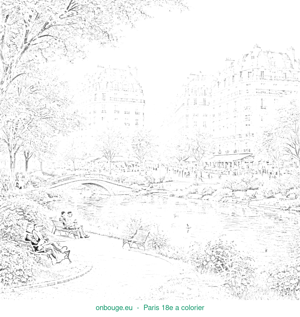 Coloriage de Paris 18e