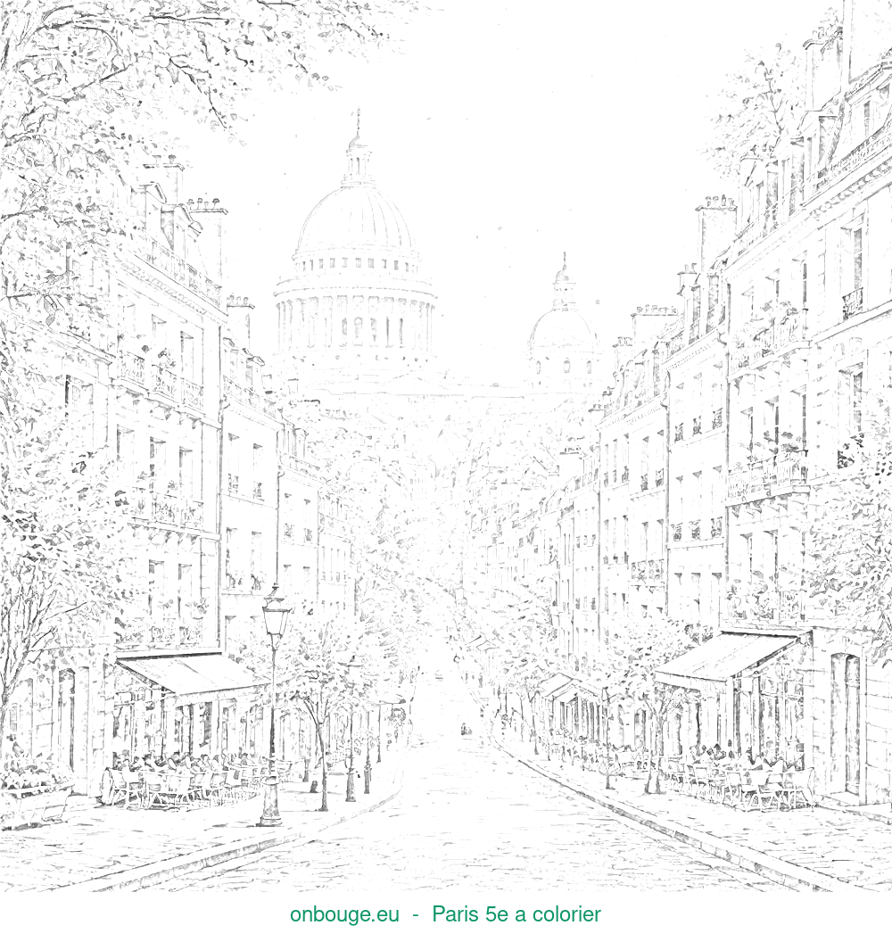 Coloriage de Paris 5e