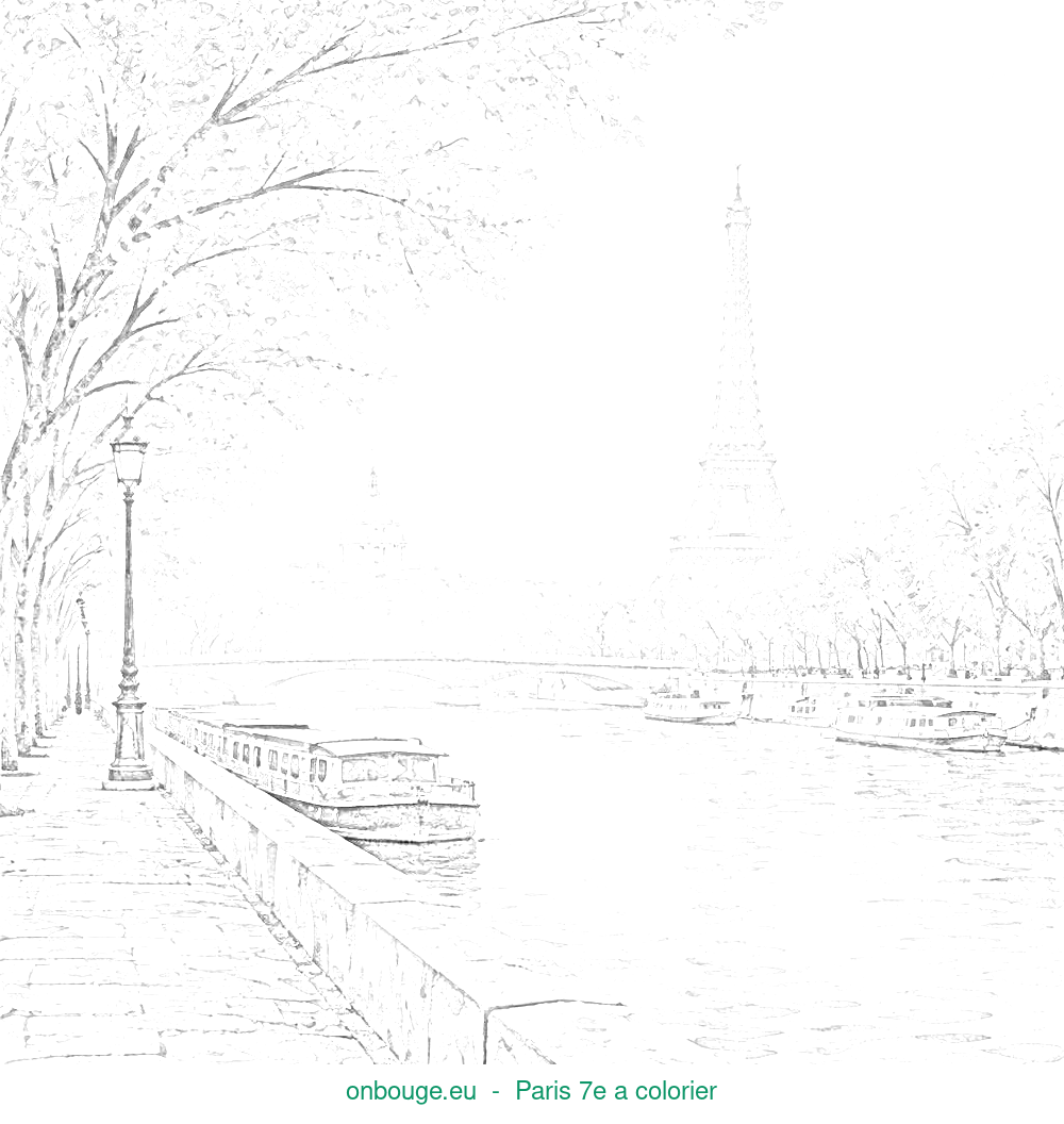 Coloriage de Paris 7e