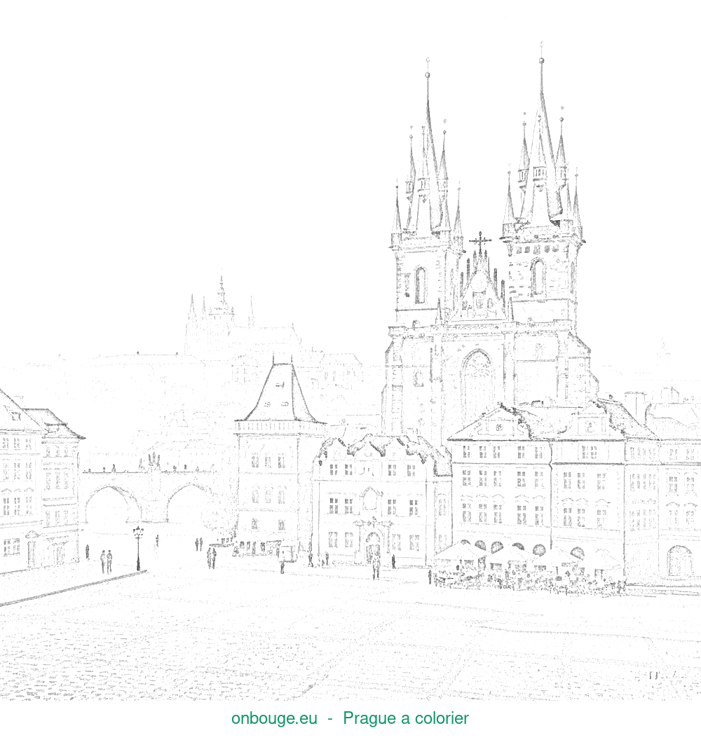 Coloriage de Prague