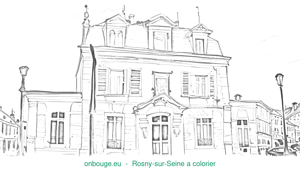 Coloriage de Rosny-sur-Seine