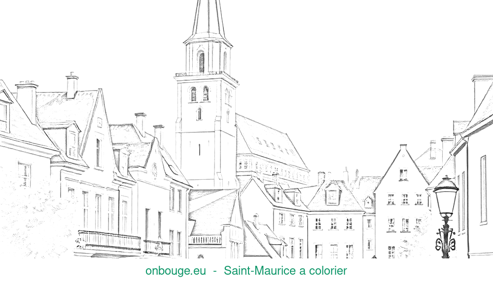 Coloriage de Saint-Maurice