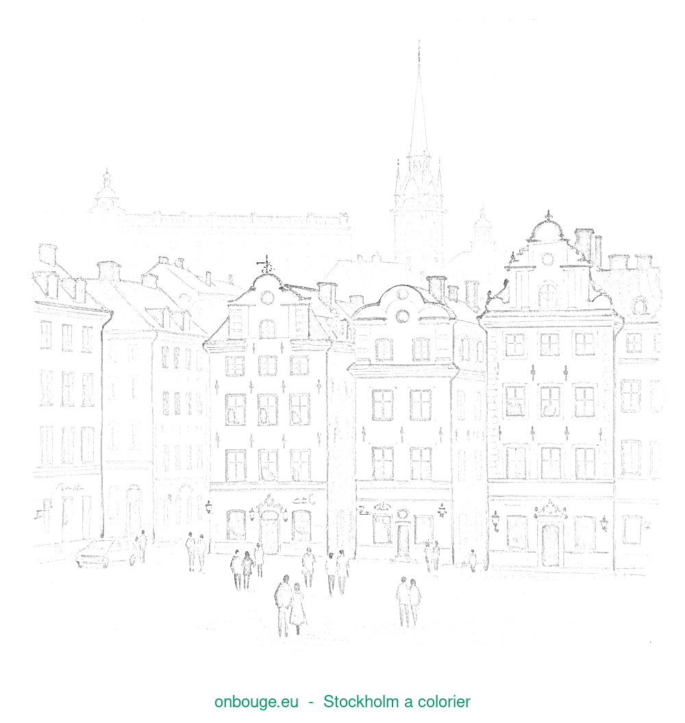 Coloriage de Stockholm