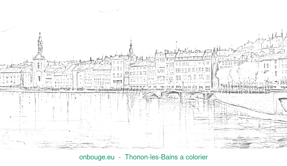 Coloriage de Thonon-les-Bains