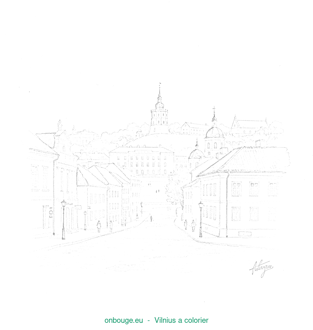 Coloriage de Vilnius