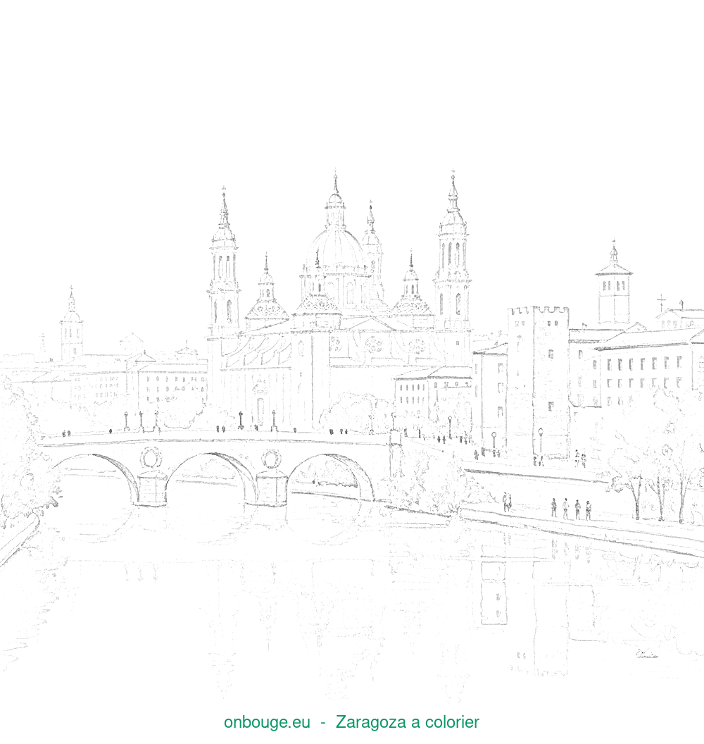 Coloriage de Zaragoza