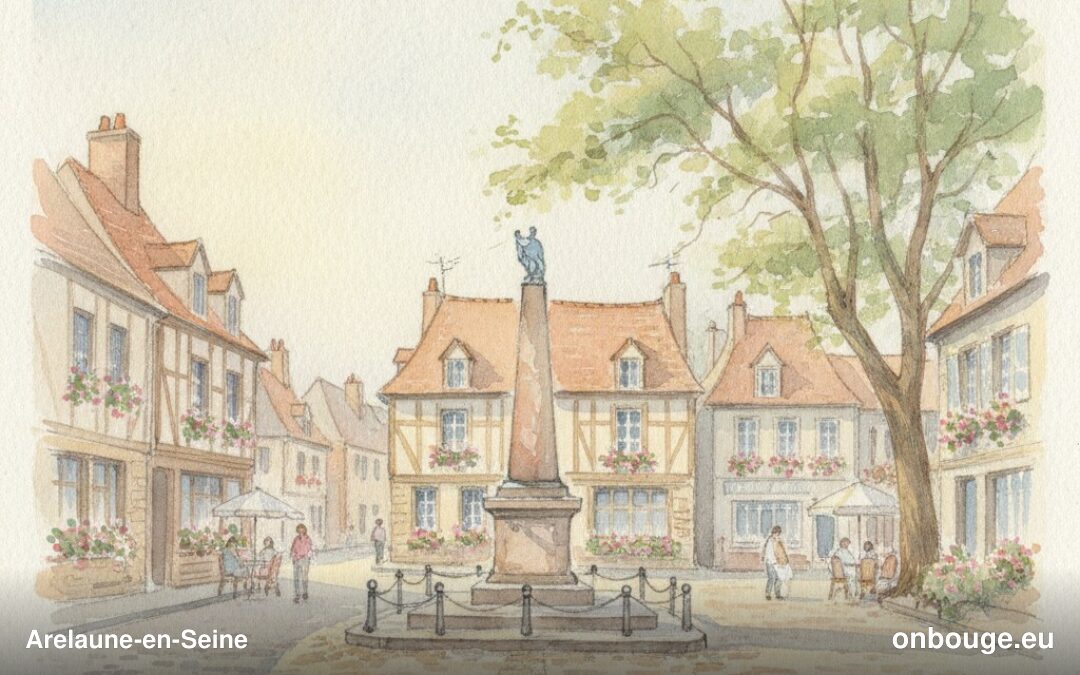Aquarelle de Arelaune-en-Seine