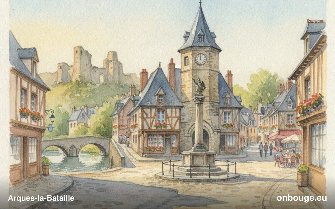 Aquarelle de Arques-la-Bataille