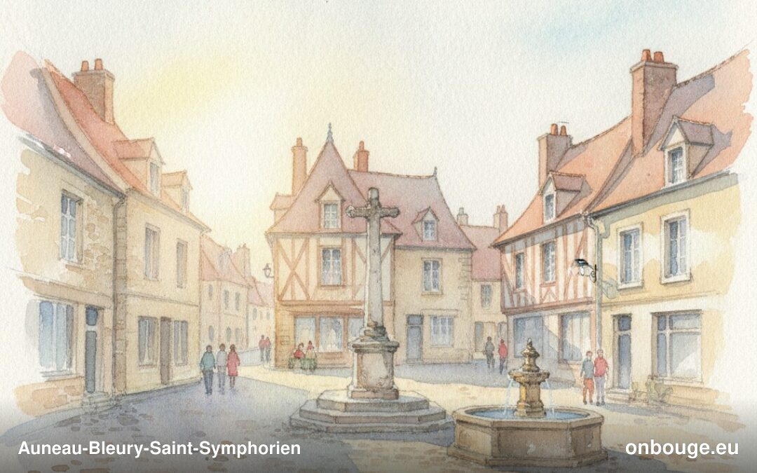 Aquarelle de Auneau-Bleury-Saint-Symphorien