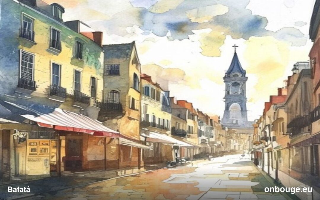 Aquarelle de Bafatá, Guinée-Bissau