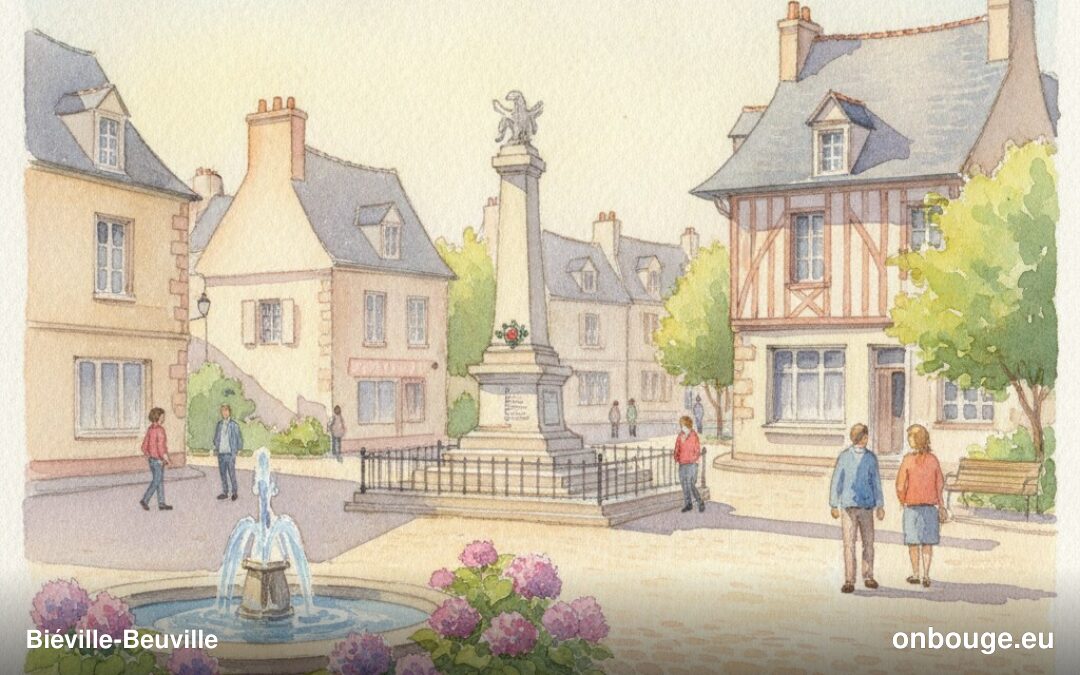 Aquarelle de Biéville-Beuville