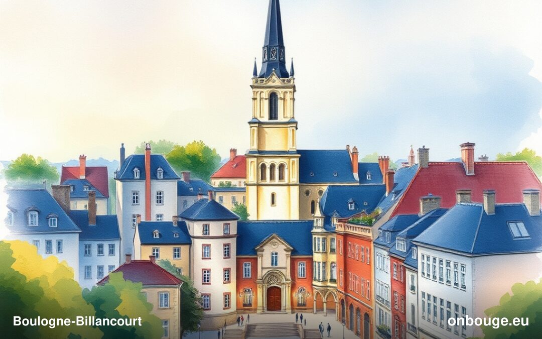 Aquarelle de Boulogne-Billancourt