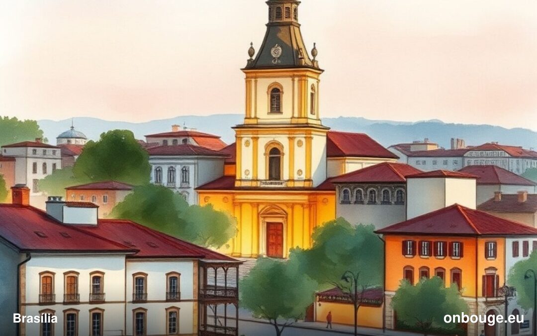 Aquarelle de Brasília, Brésil