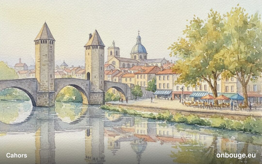 Aquarelle de Cahors