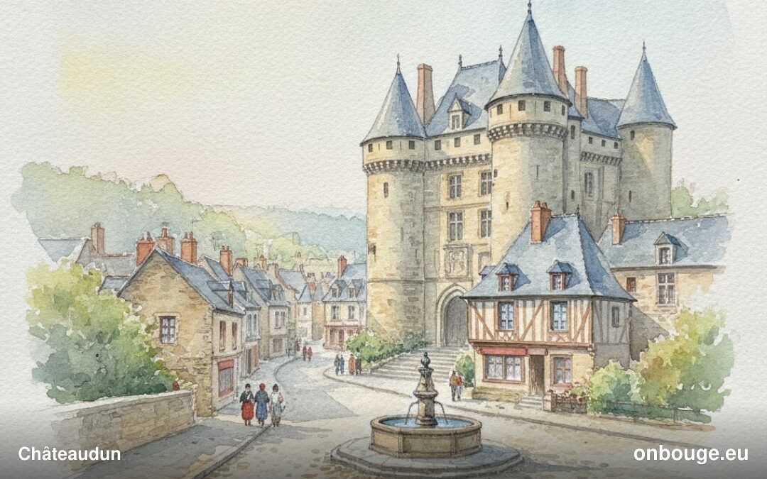 Aquarelle de Châteaudun