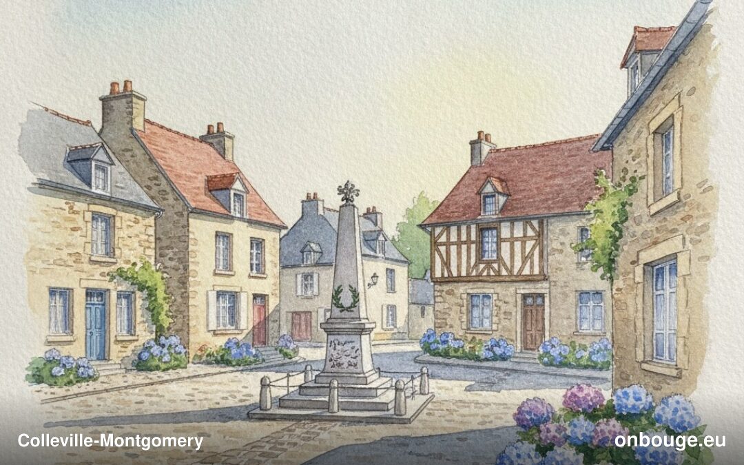Aquarelle de Colleville-Montgomery