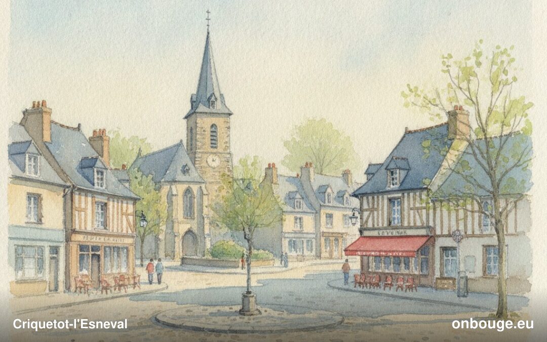 Aquarelle de Criquetot-l'Esneval