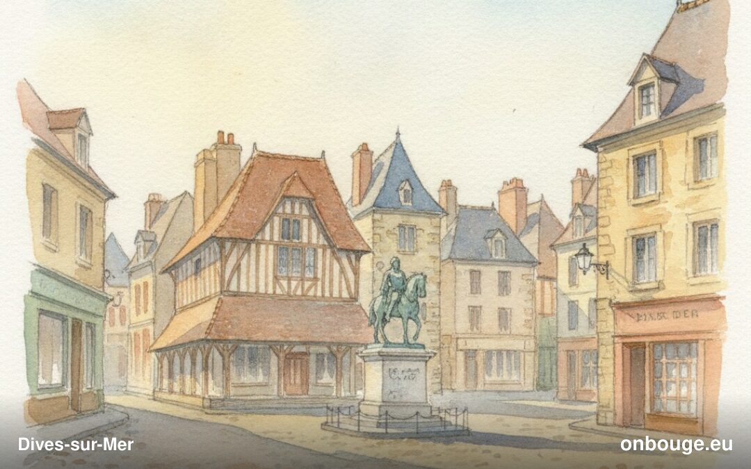 Aquarelle de Dives-sur-Mer