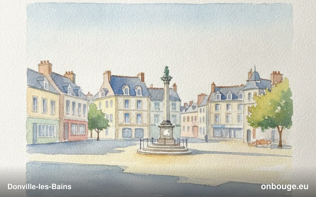 Aquarelle de Donville-les-Bains
