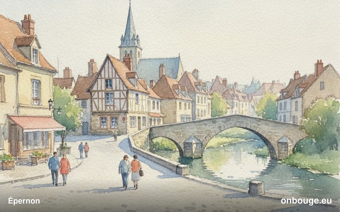 Aquarelle de Épernon