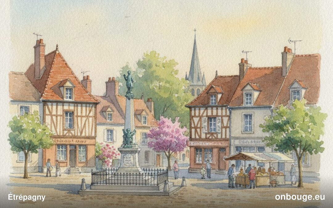 Aquarelle de Étrépagny