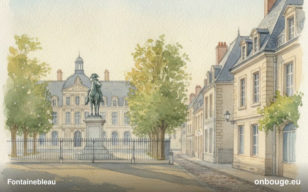 Aquarelle de Fontainebleau