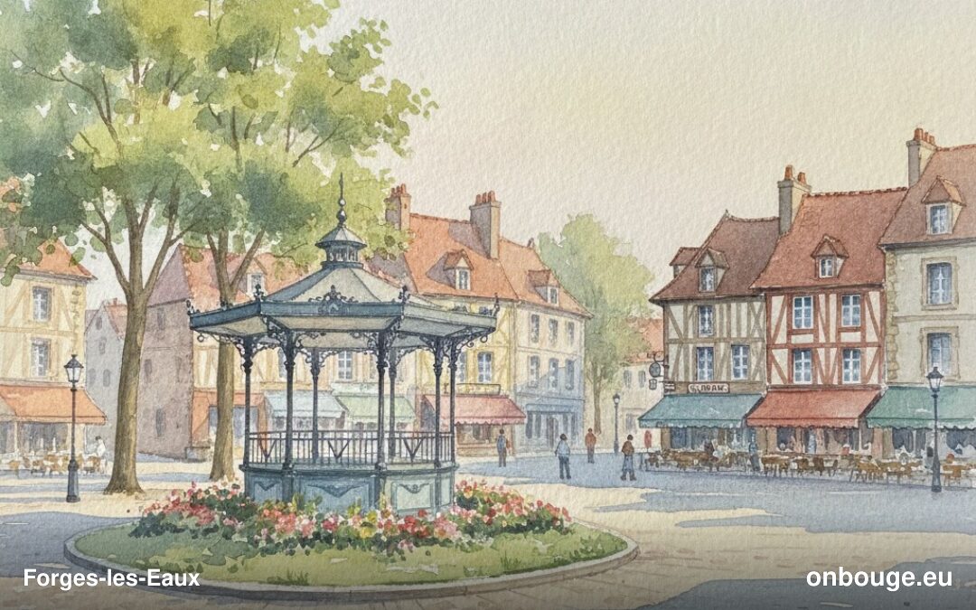 Aquarelle de Forges-les-Eaux