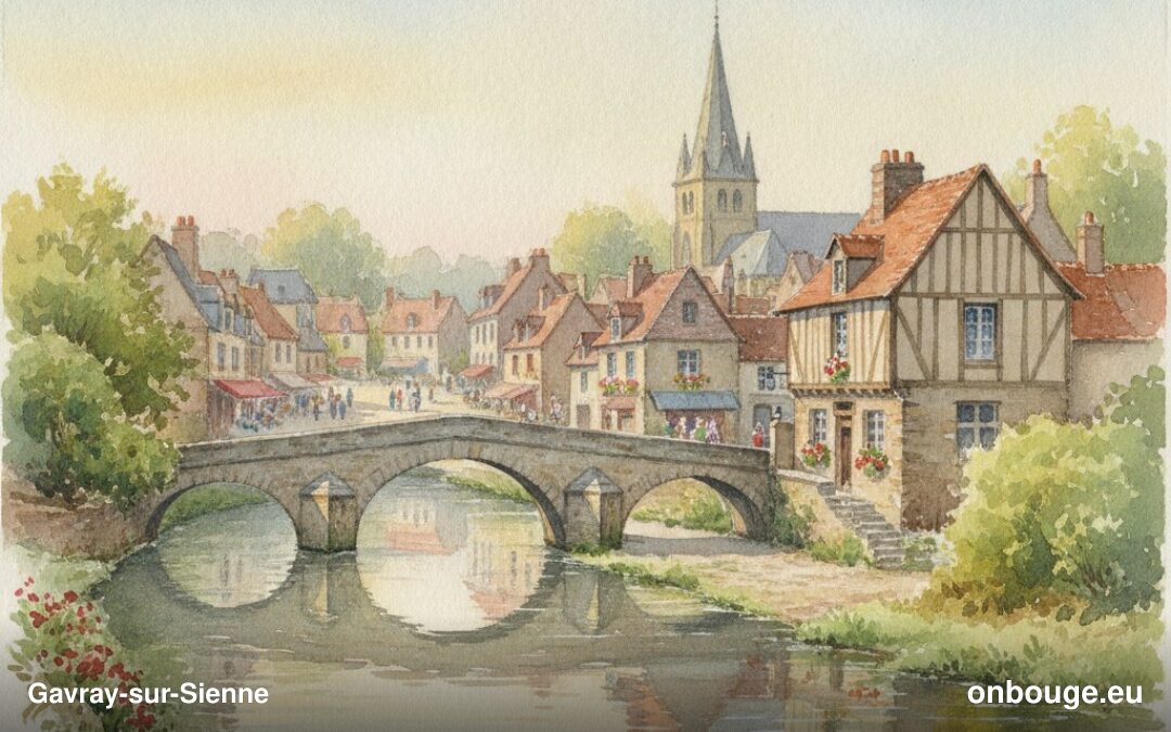 Aquarelle de Gavray-sur-Sienne