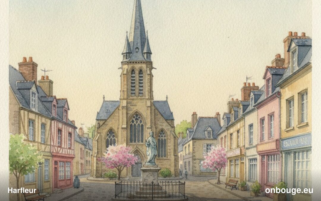 Aquarelle de Harfleur