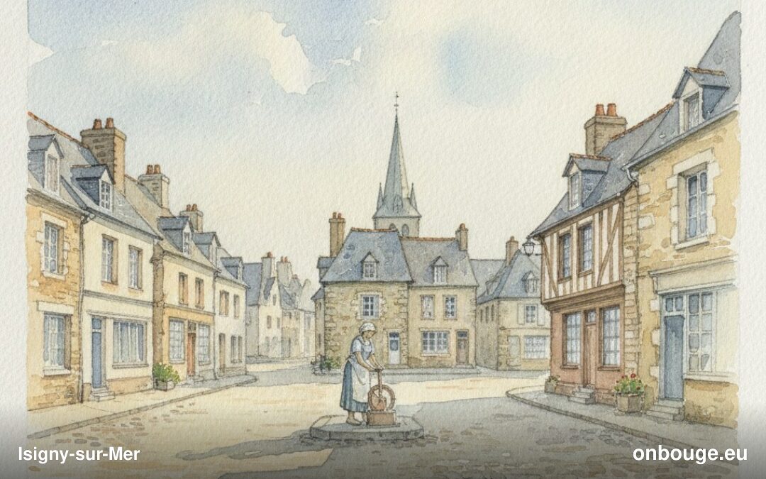 Aquarelle de Isigny-sur-Mer