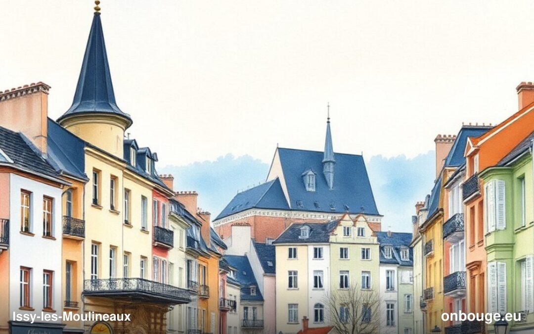 Aquarelle de Issy-les-Moulineaux
